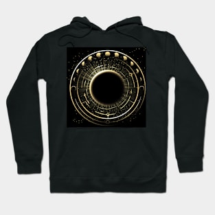 Solar Eclipse and Phases of Moon Hoodie